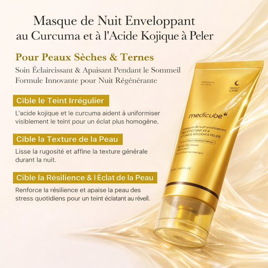 Masque de nuit exfoliant au curcuma et au kojique Medicube